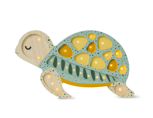 Turtle Lamp in Sage