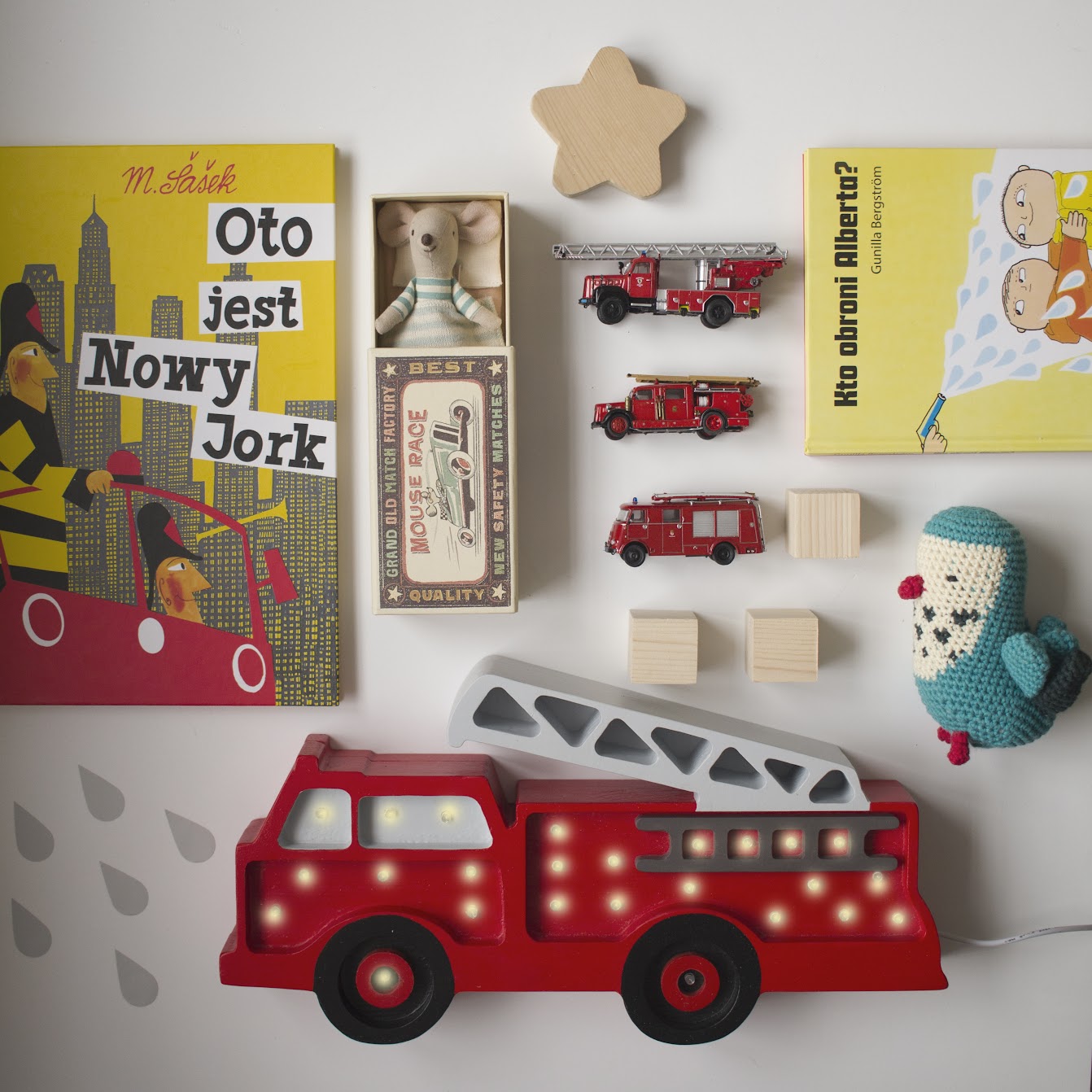 Fire Truck Nursery Light