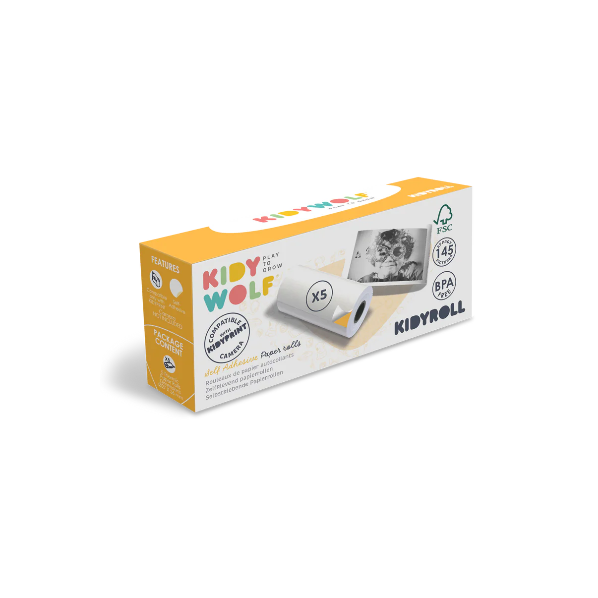 Kidyroll Thermal Photo Paper - Self-Adhesive