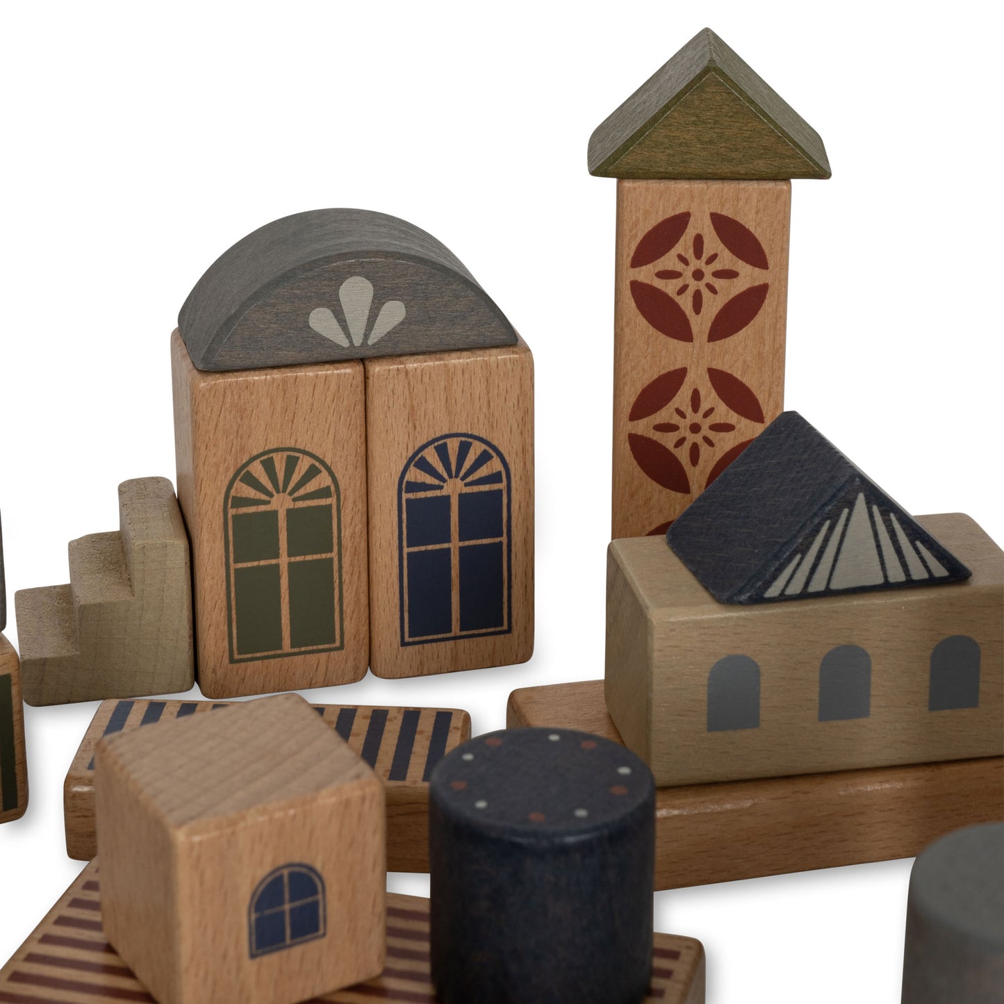 Wooden Building Blocks with Prints