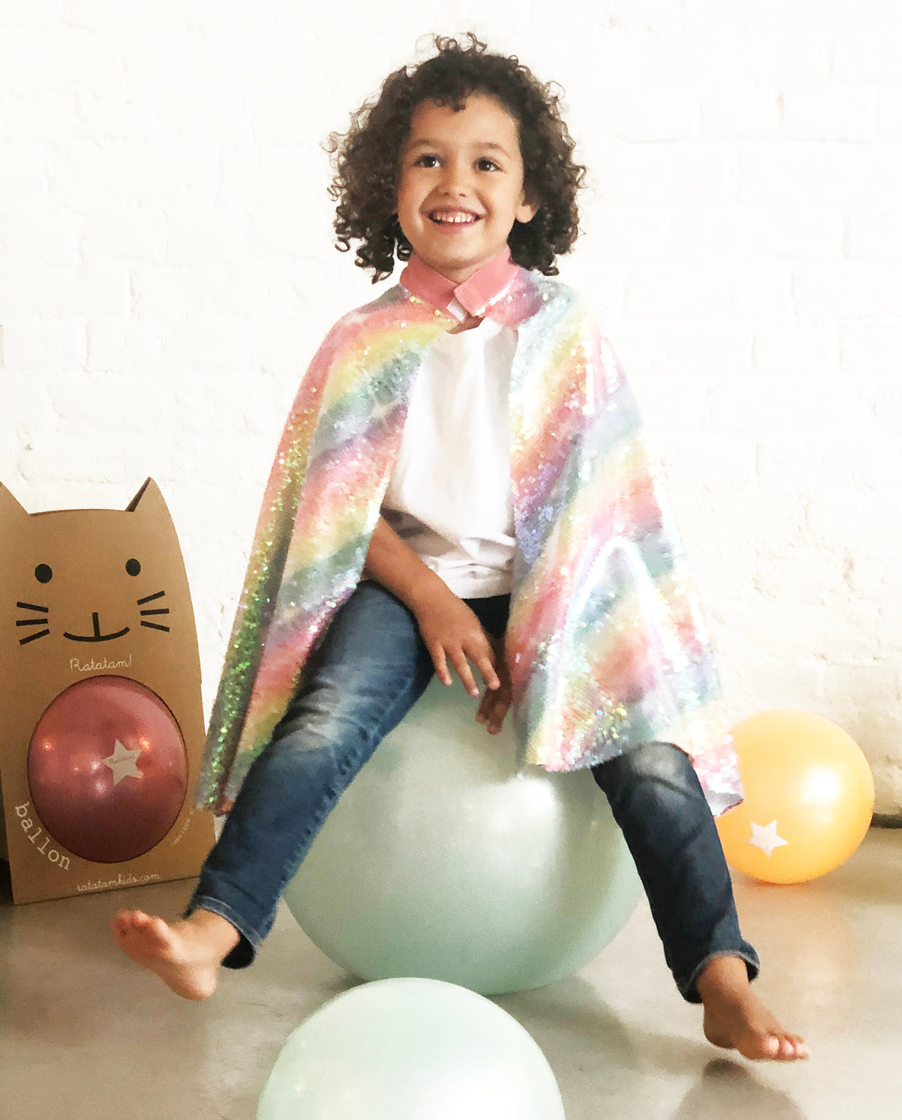 Multicolor Rainbow Cape