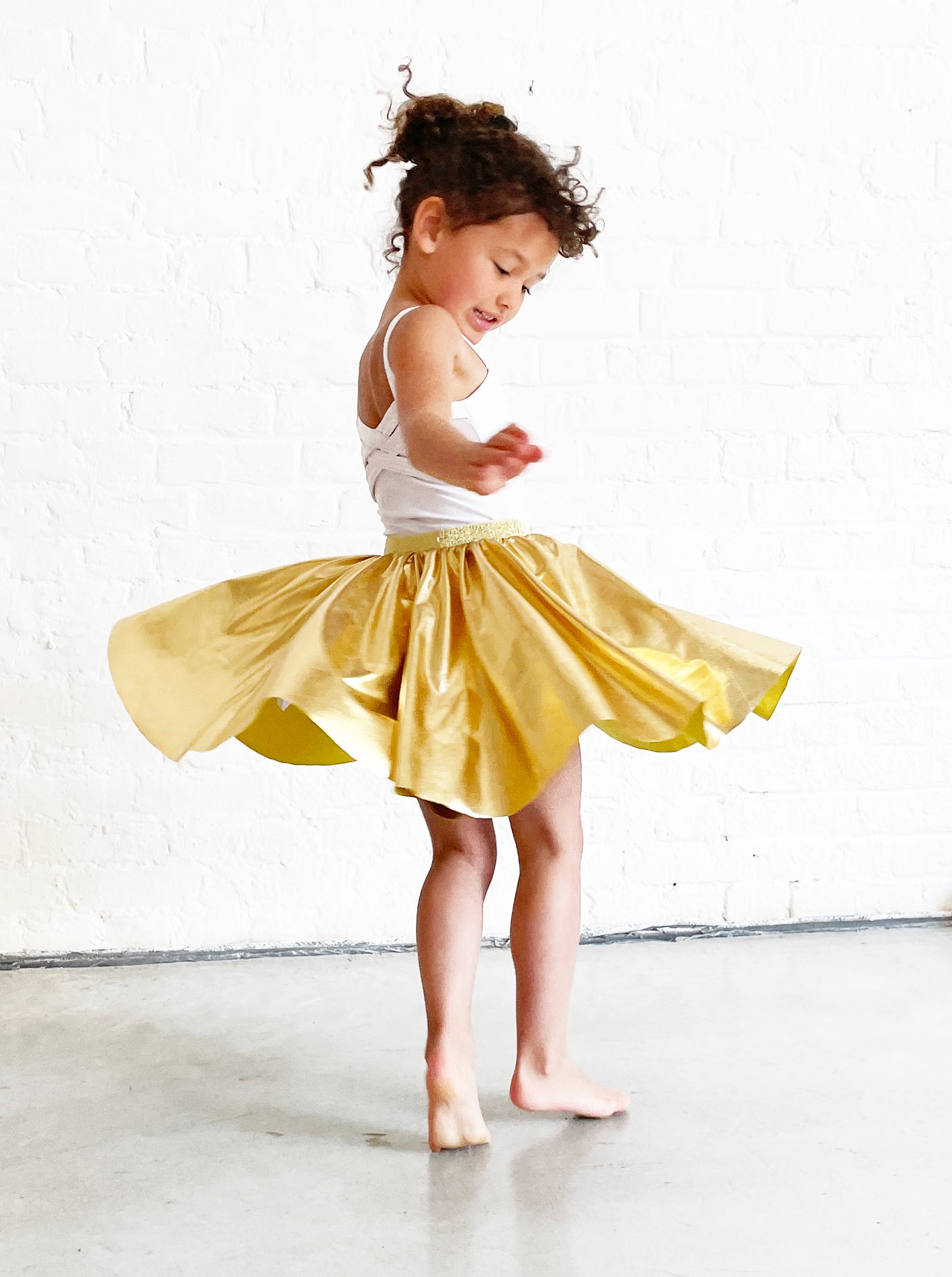 The Swirling Funky Skirts- Gold