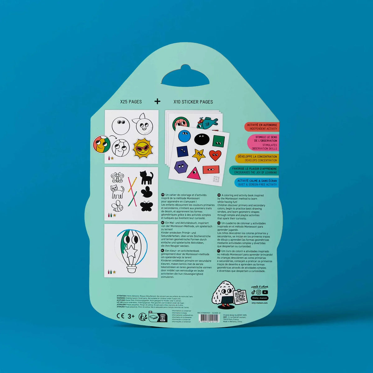 Montessori Sticker Book- Geometric Shapes