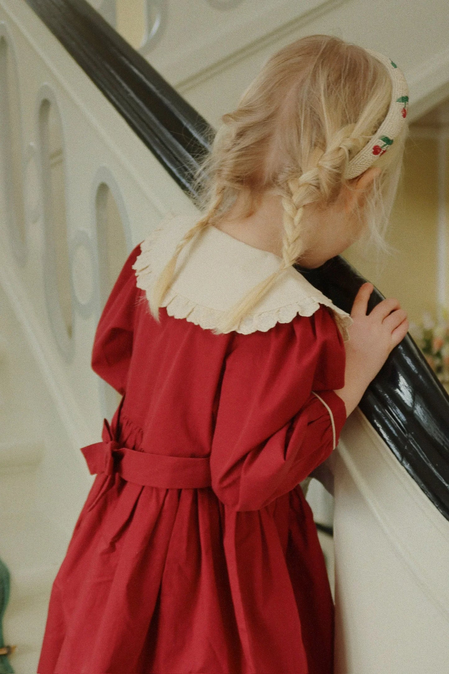 Coeur Collar Dress- Rouge