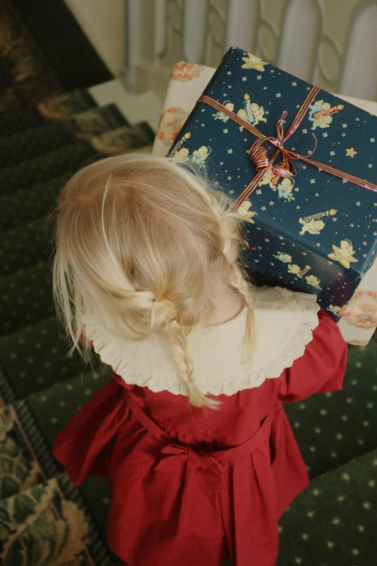 Coeur Collar Dress- Rouge