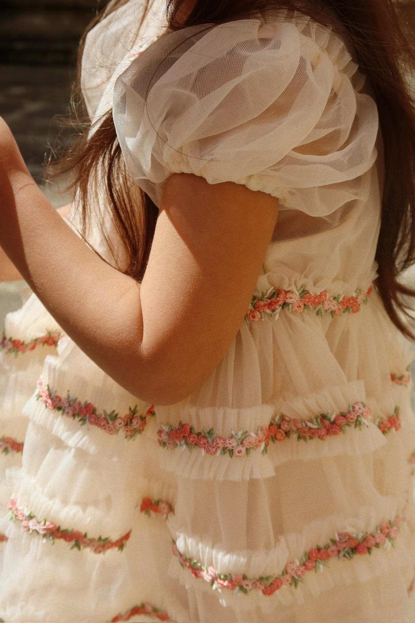 Joelle Dress- Buttercream- Girls Occasion Dress