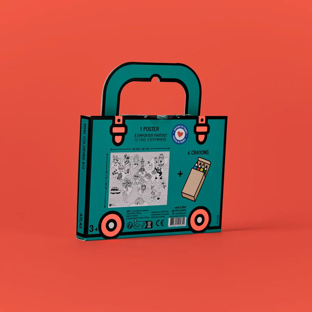 OMY Mini Coloring Kit- Atlas