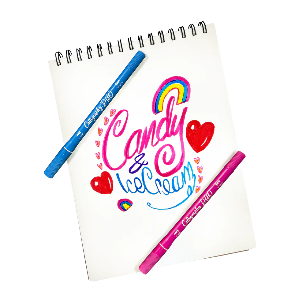 Calligraphy Duo: Double-Ended Markers (Set of 12)