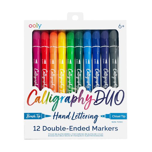 Calligraphy Duo: Double-Ended Markers (Set of 12)