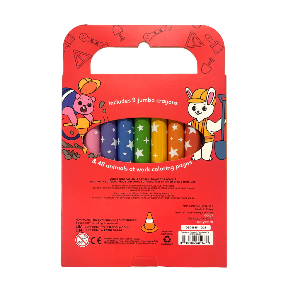 Carry-Along: Coloring Book Set - Zone (10 PC Set)