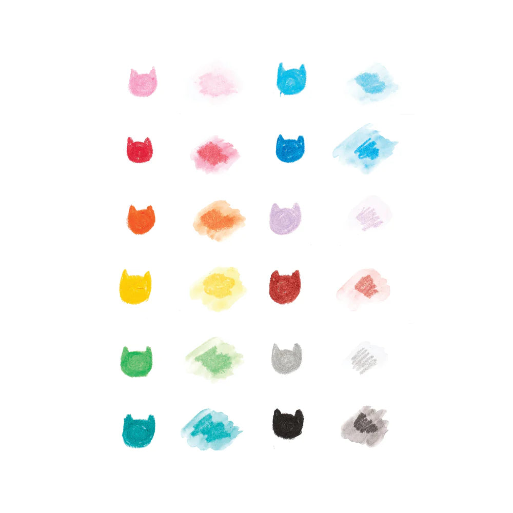 Cat Parade Watercolor Gel Crayons - Set Of 12