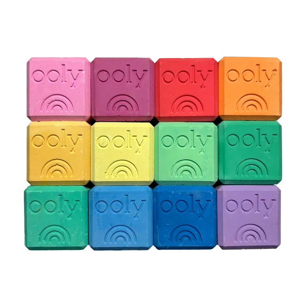 Chalk-O-Rama Blockside Sidewalk Chalk (Set of 12)