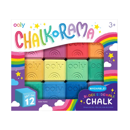 Chalk-O-Rama Blockside Sidewalk Chalk (Set of 12)