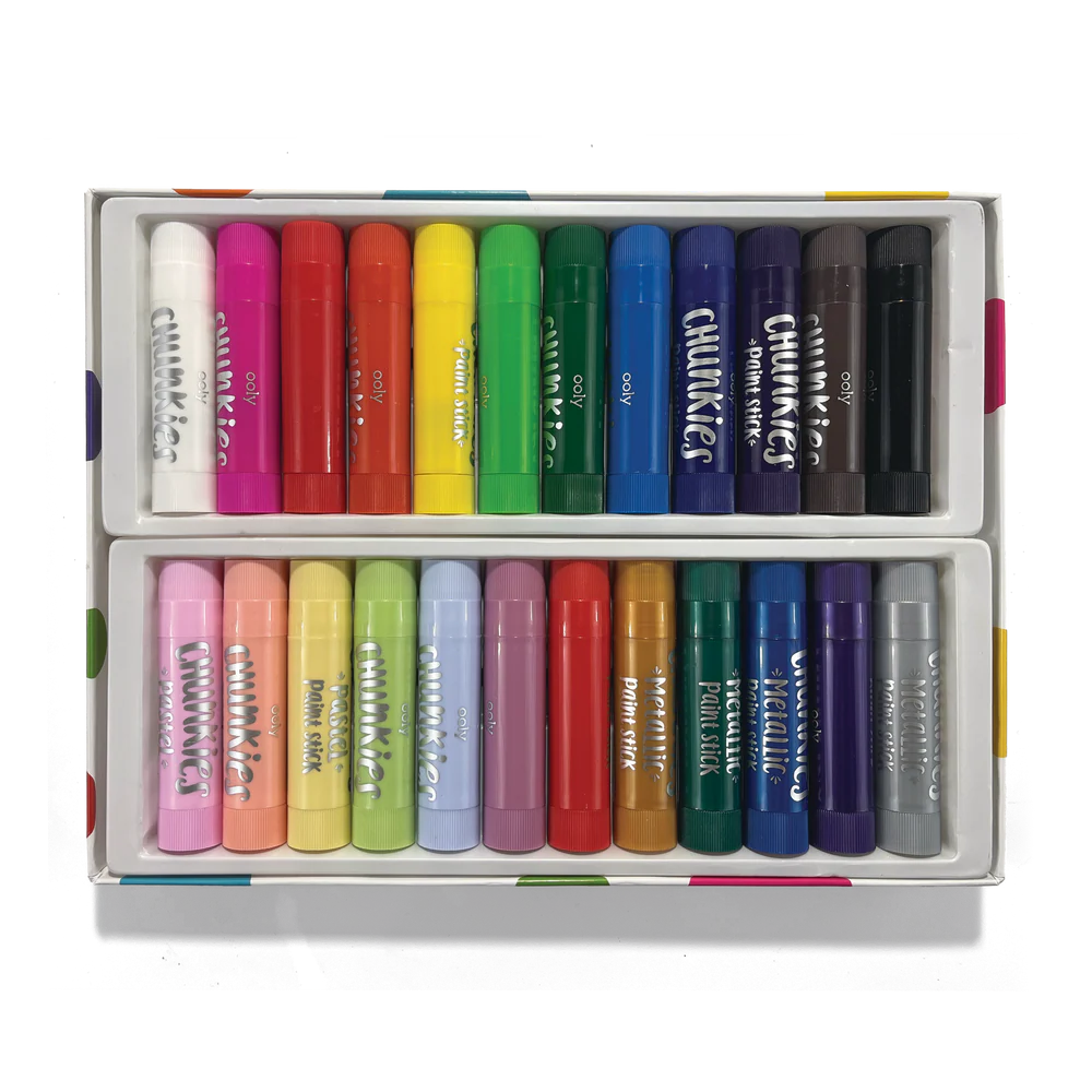 Chunkies Paint Sticks - Set Of 24 - Variety Pack With Pastels New