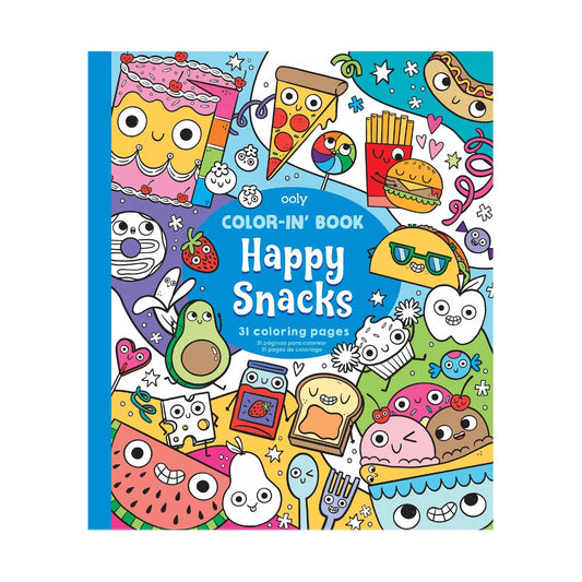 Color-in' Book: Happy Snacks (31 Pages)