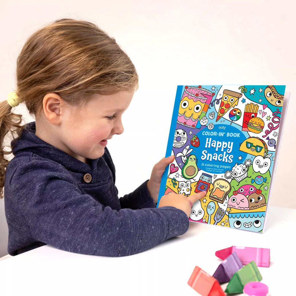 Color-in' Book: Happy Snacks (31 Pages)