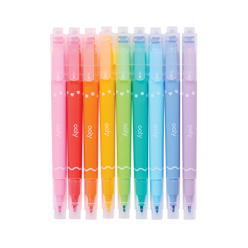 Confetti Stamp Double Ended Markers