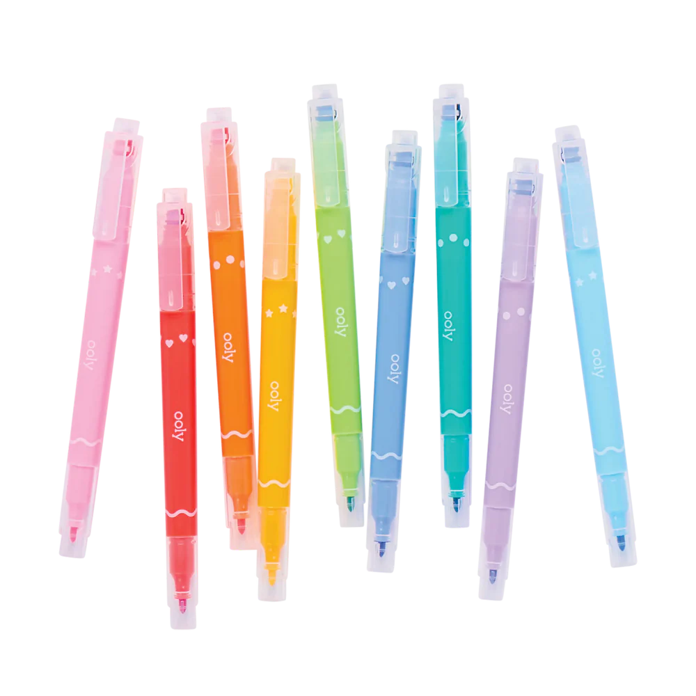 Confetti Stamp Double Ended Markers