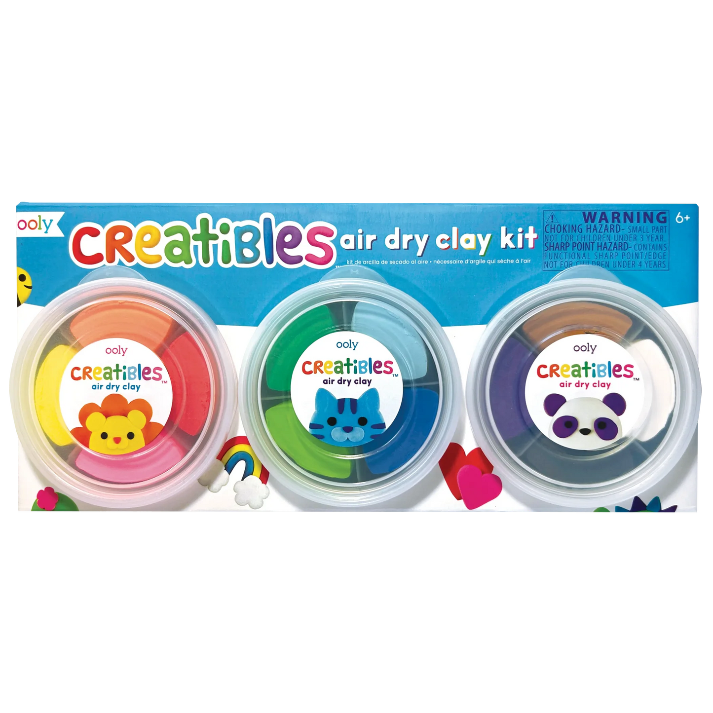 Creatibles Diy Air Dry Clay Kit - 15 Pc Set