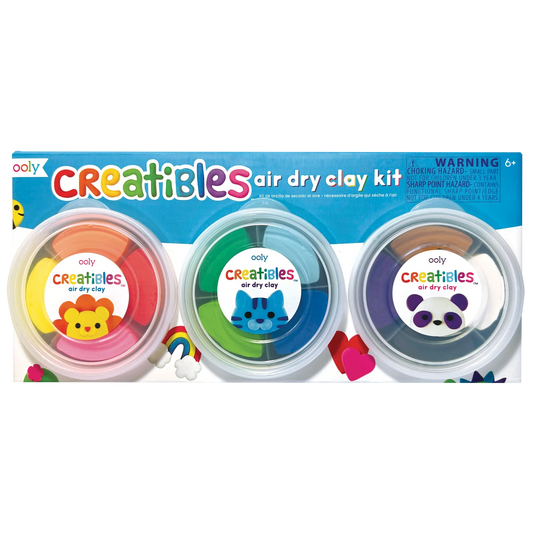 Creatibles Diy Air Dry Clay Kit - 15 Pc Set