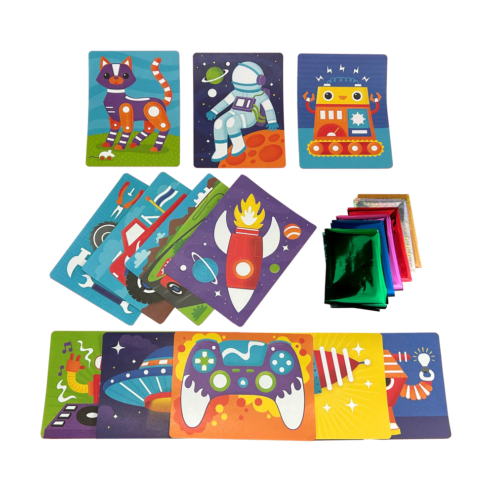 Foil-tastic: Foil Art & Coloring Fun - Gadgets & Gizmos (36 PC Set)