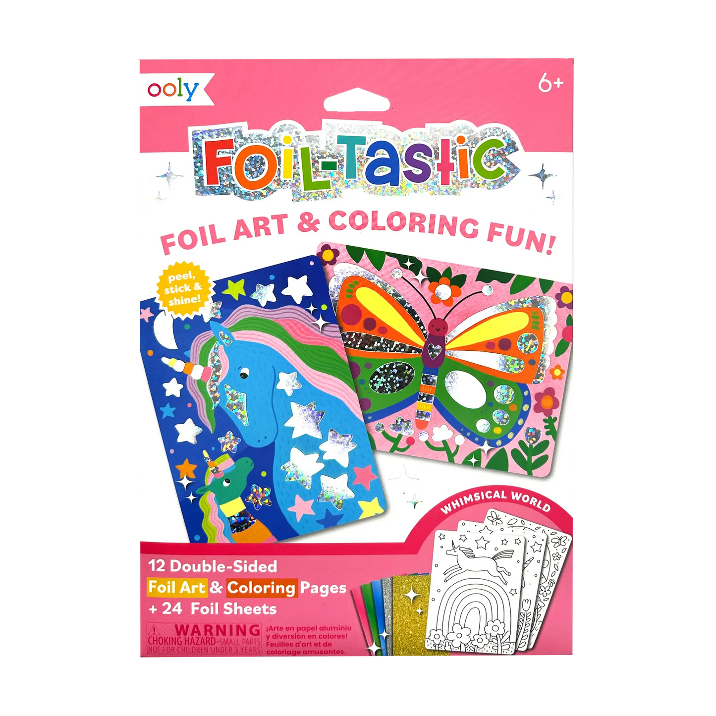 Foil-tastic: Foil Art & Coloring Fun - Whimsical World (36 PC Set)