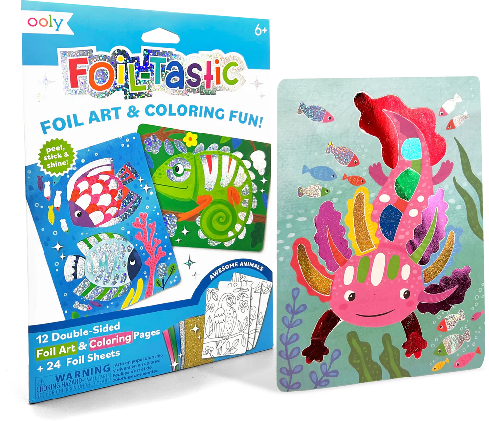 Foil-tastic: Foil Art & Coloring Fun - Awesome Animals (36 PC Set)
