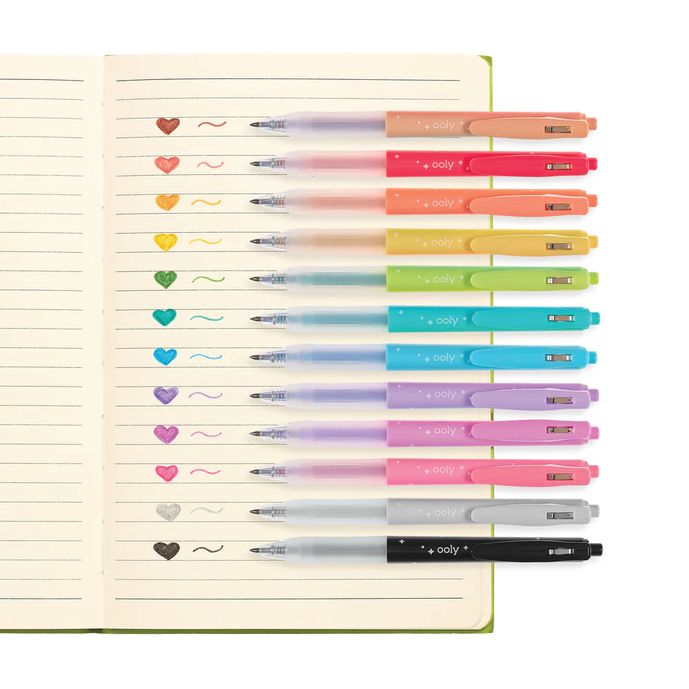 Oh My Glitter! Gel Pens - Set Of 12