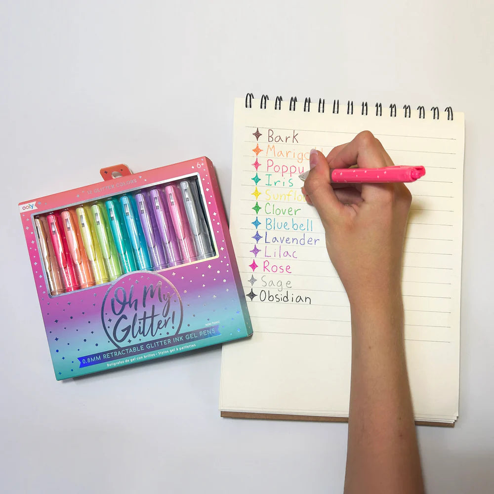 Oh My Glitter! Gel Pens - Set Of 12
