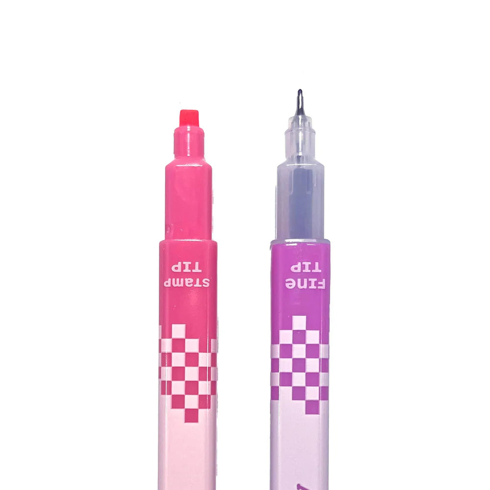 Stamp-A-Square: Double-Ended Markers (Set of 12)