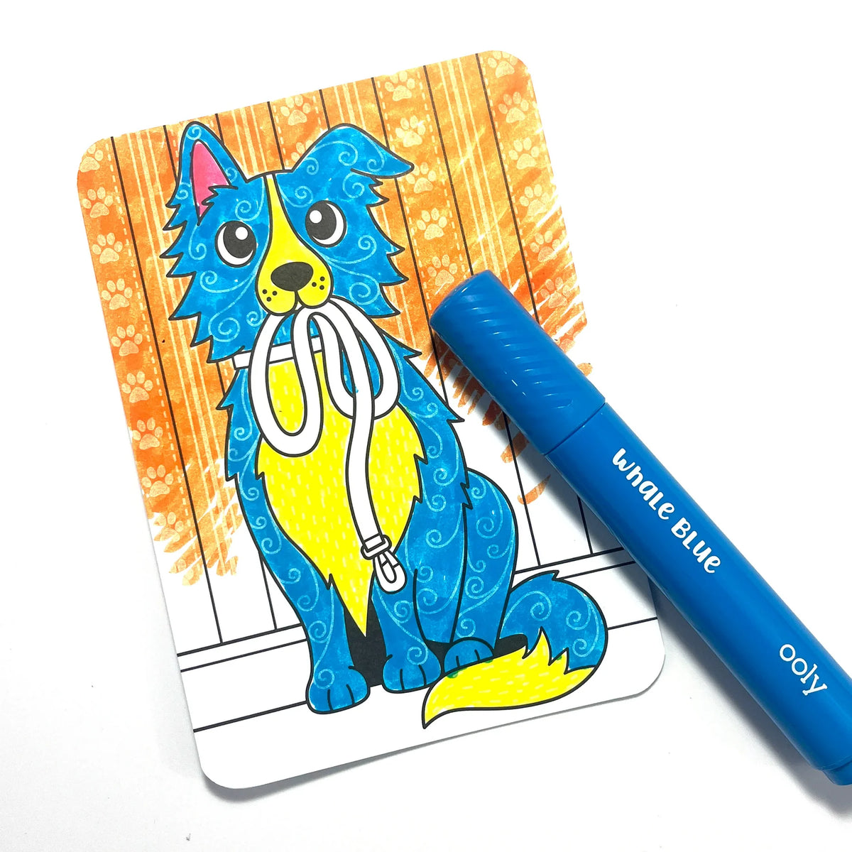Undercover Art Hidden Pattern Coloring Activity- Dog Days (12 PCS)