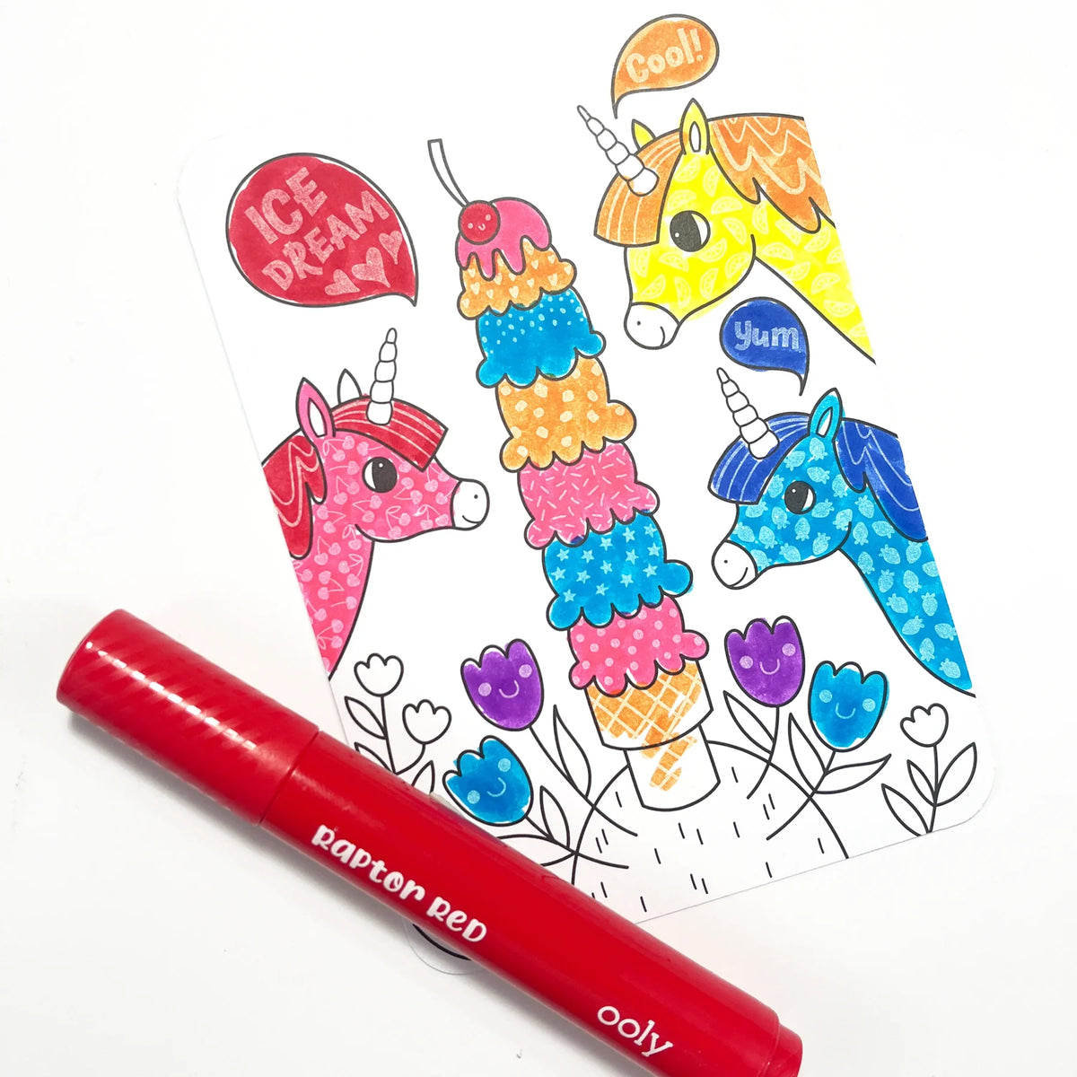 Undercover Art Hidden Pattern Coloring Activity- Unicorns (12 PCS)