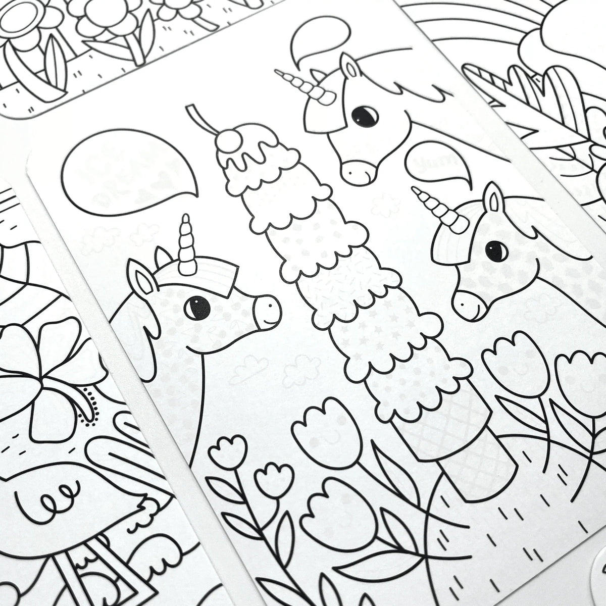 Undercover Art Hidden Pattern Coloring Activity- Unicorns (12 PCS)