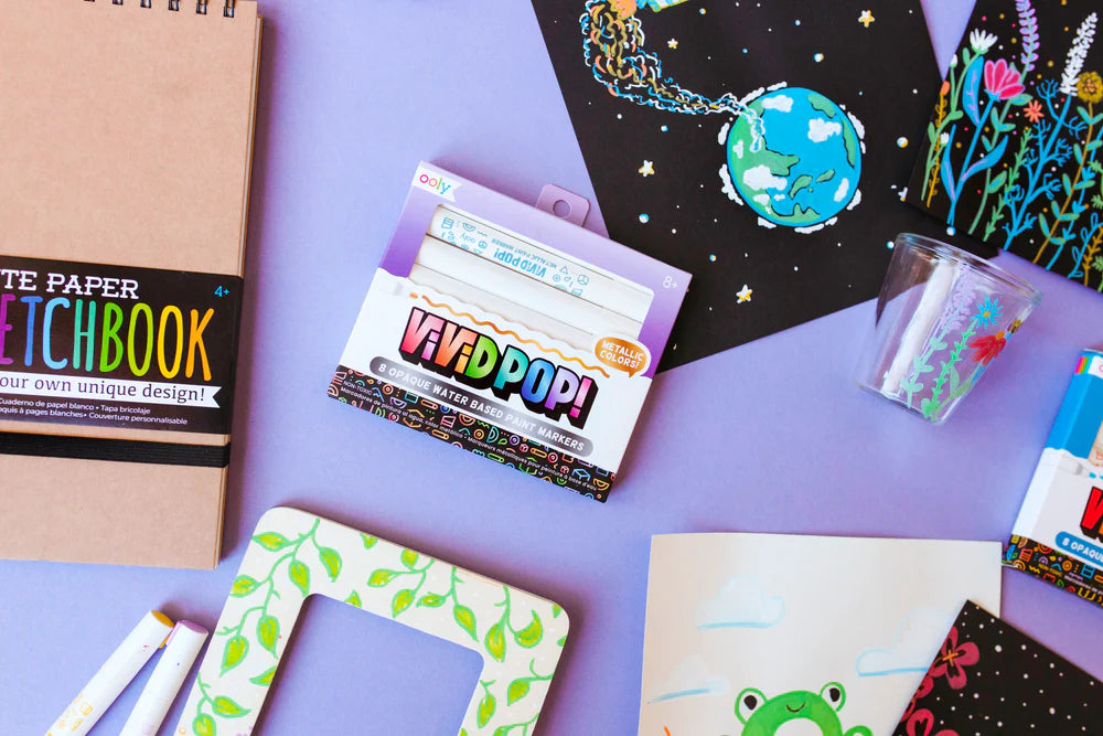 Vivid Pop!: Opaque Water-Based Paint Markers - Metallic