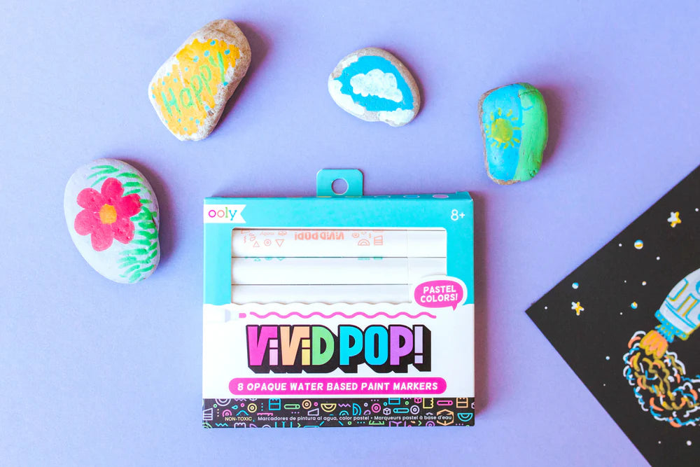 Vivid Pop!: Opaque Water-Based Paint Markers - Pastel
