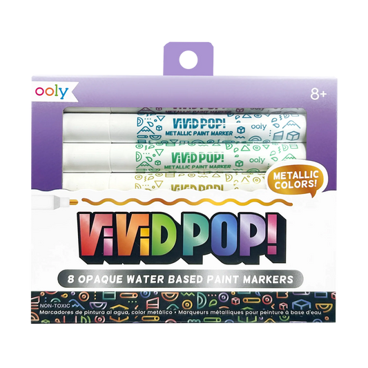 Vivid Pop!: Opaque Water-Based Paint Markers - Metallic