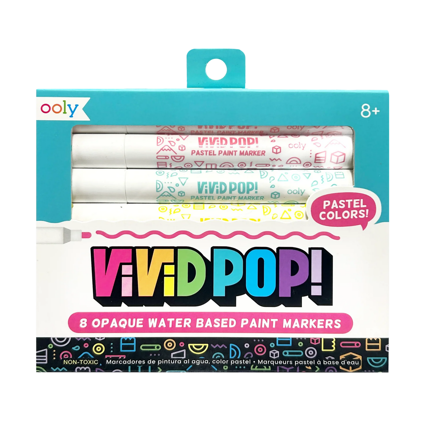 Vivid Pop!: Opaque Water-Based Paint Markers - Pastel