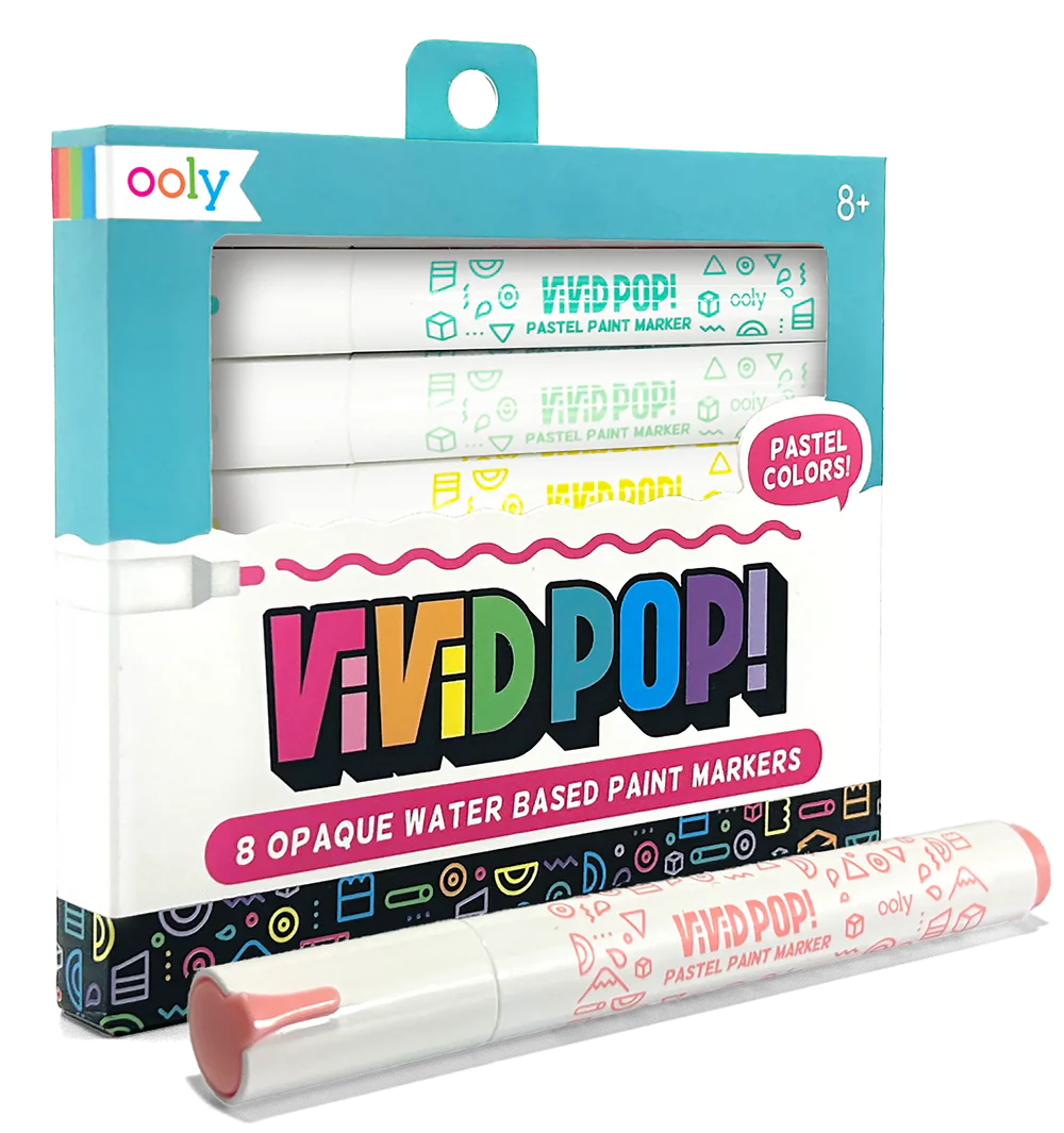 Vivid Pop!: Opaque Water-Based Paint Markers - Pastel