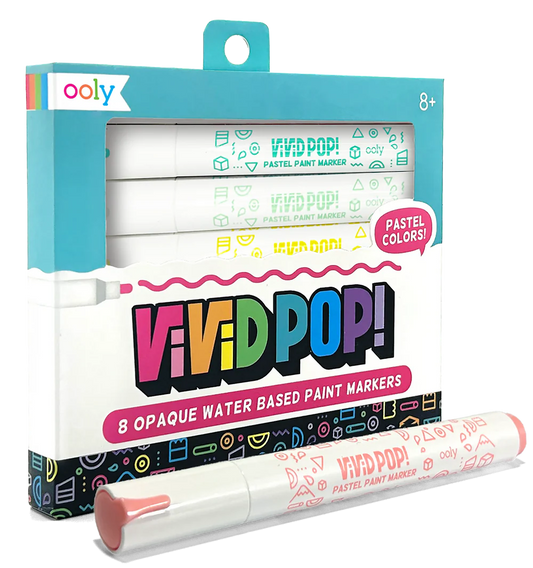 Vivid Pop!: Opaque Water-Based Paint Markers - Pastel
