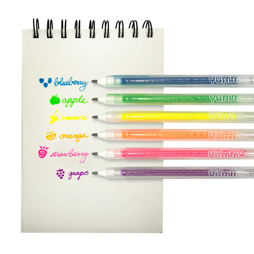 Yummy Yummy: Scented Neon Gel Pens (Set of 6)