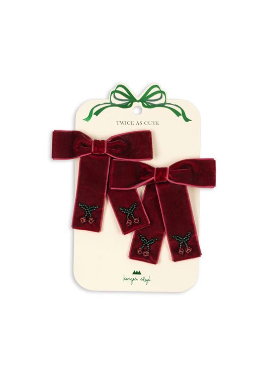 2 Pack Juilette Bow Hair Clip