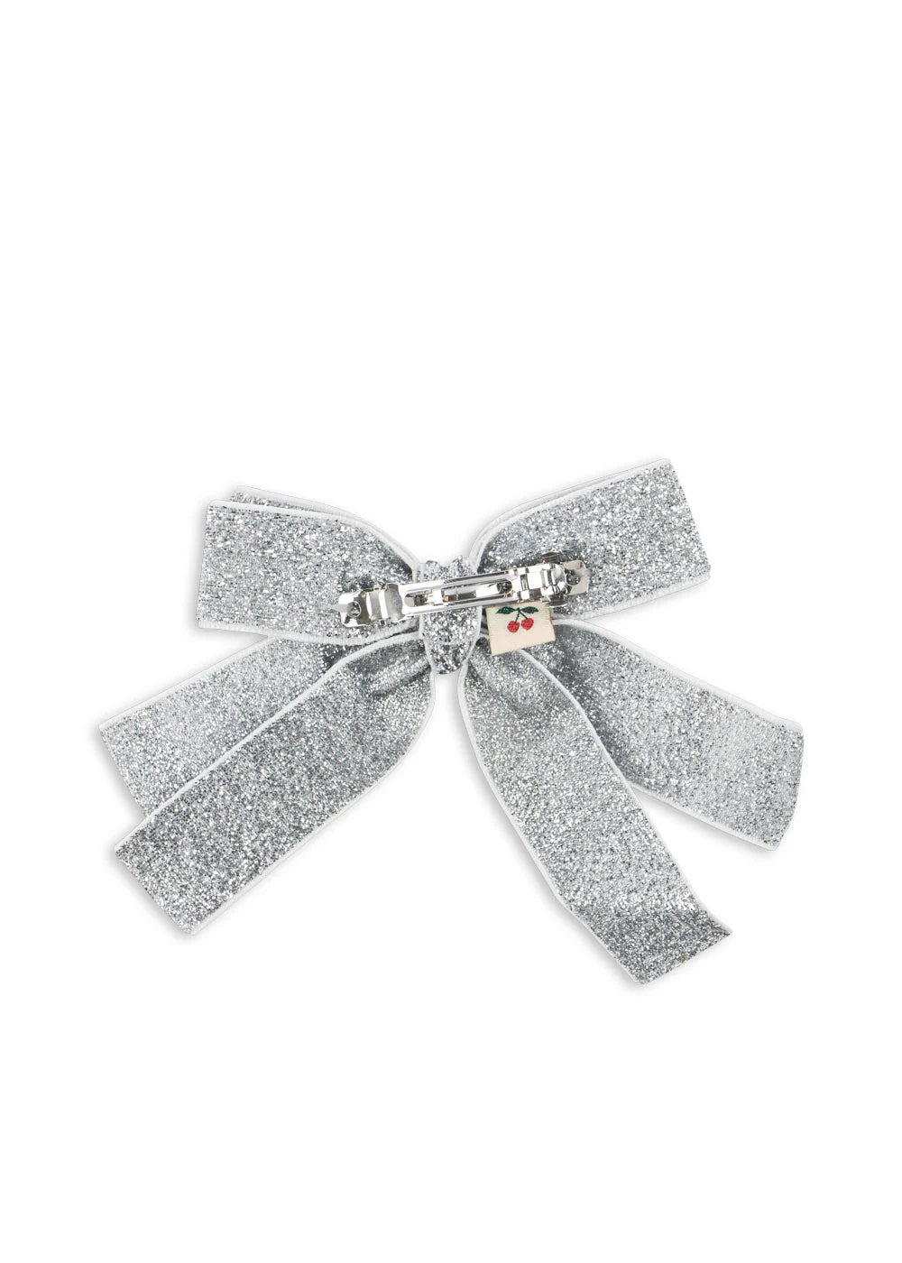 Glitter Velvet Double Bow Hair Barrette