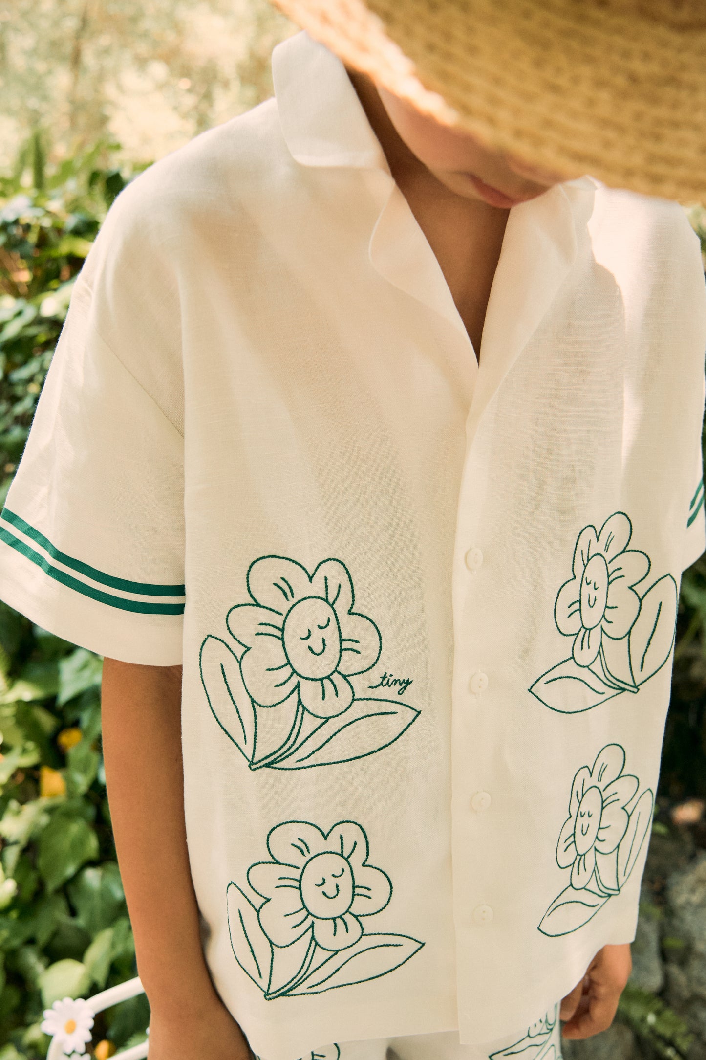 Daisies Linen Shirt | Kids Wear