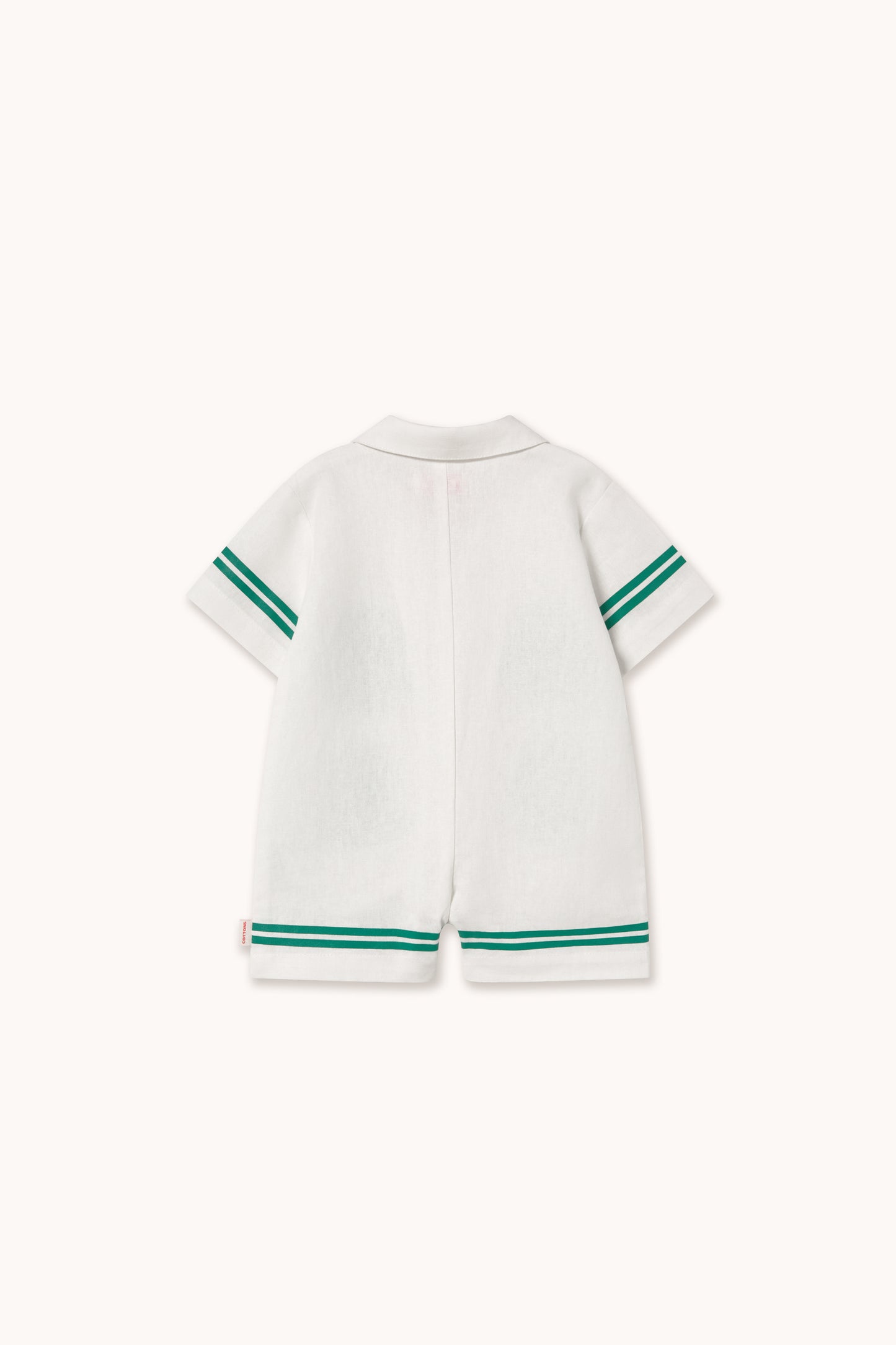 Daisies Linen Romper-  Baby One Piece