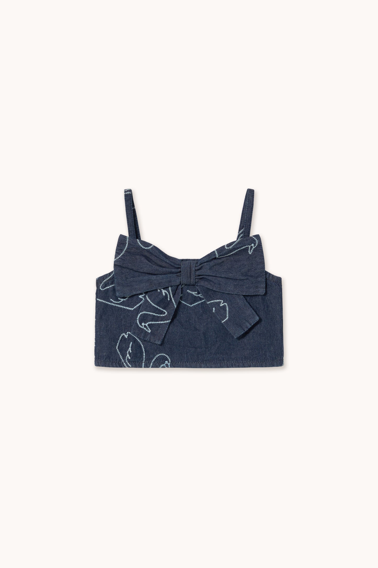 Swans Denim Bow Top| Kids Wear