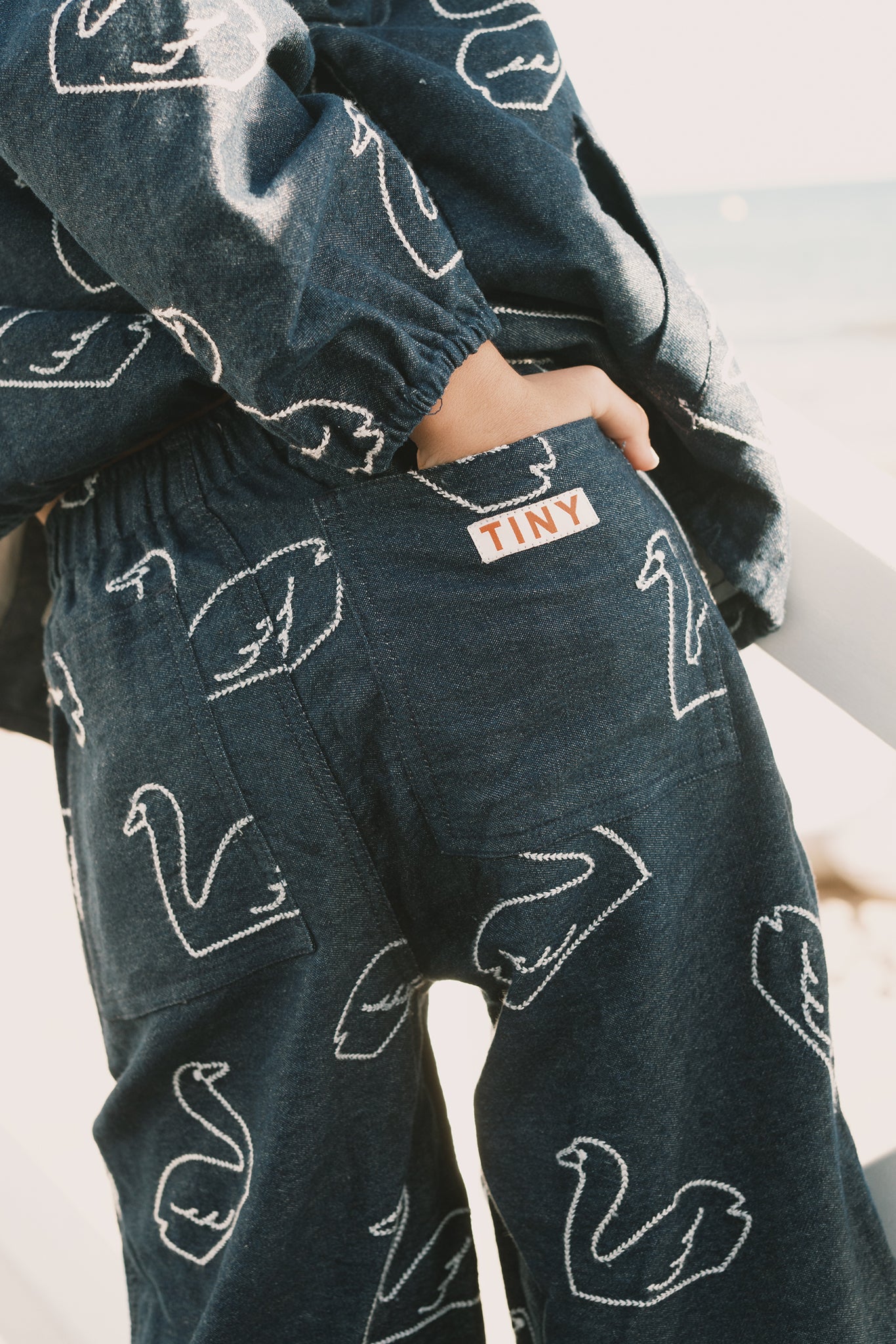 Big Swans Dark Wash Denim Pant| Kids Wear