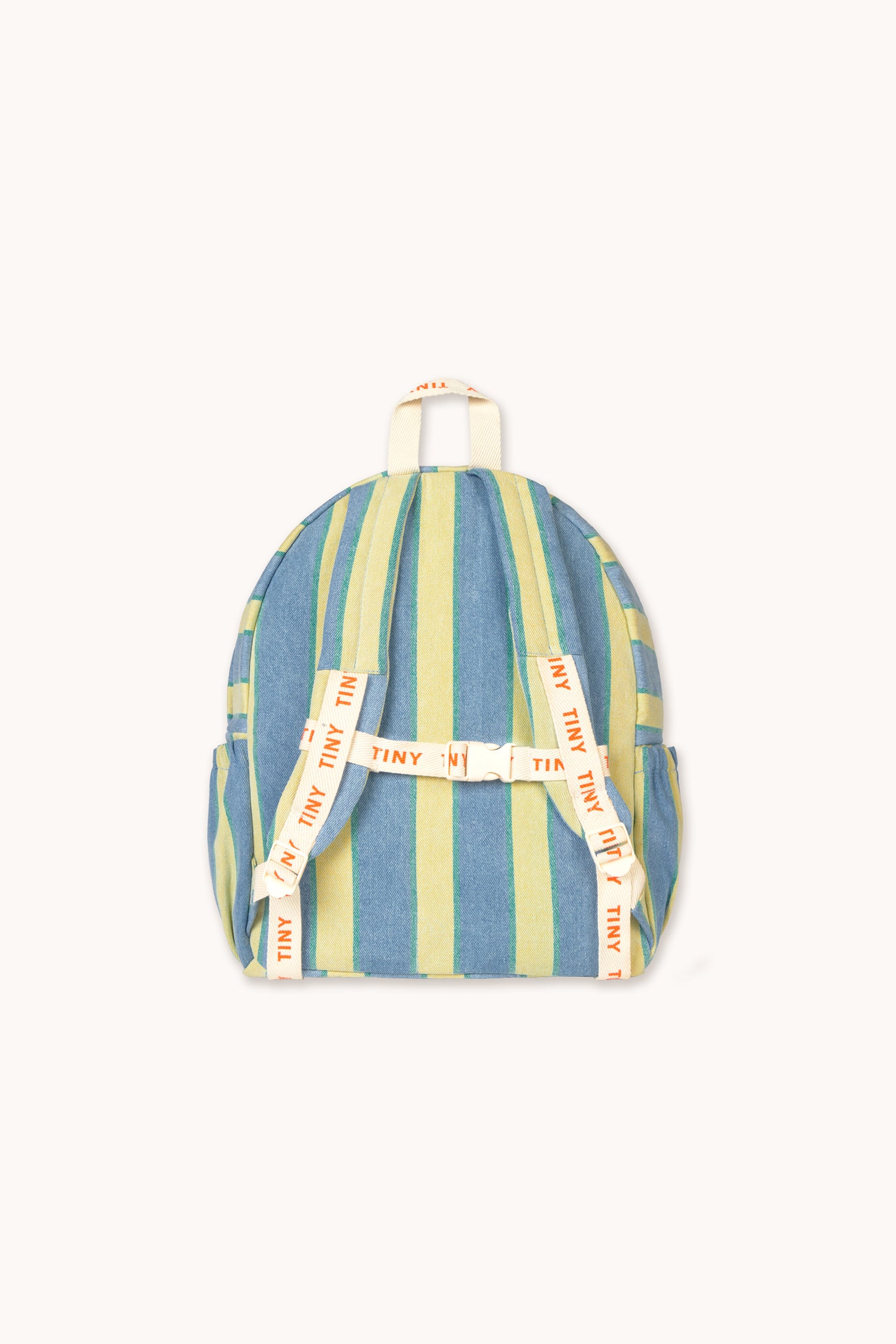 Retro Striped Backpack- Kids Denim Bag