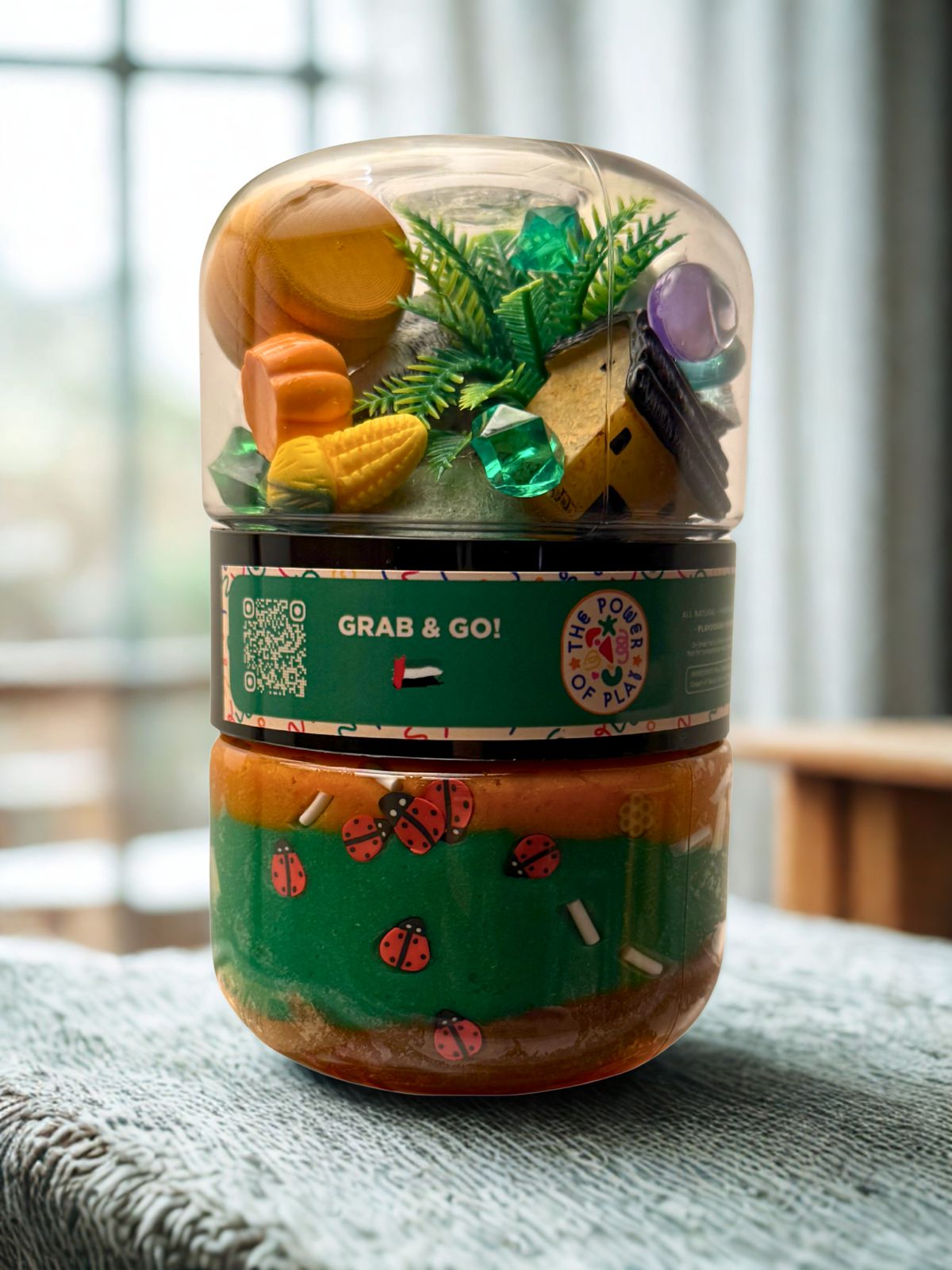 Grab & Go Playdough Jar- Farm