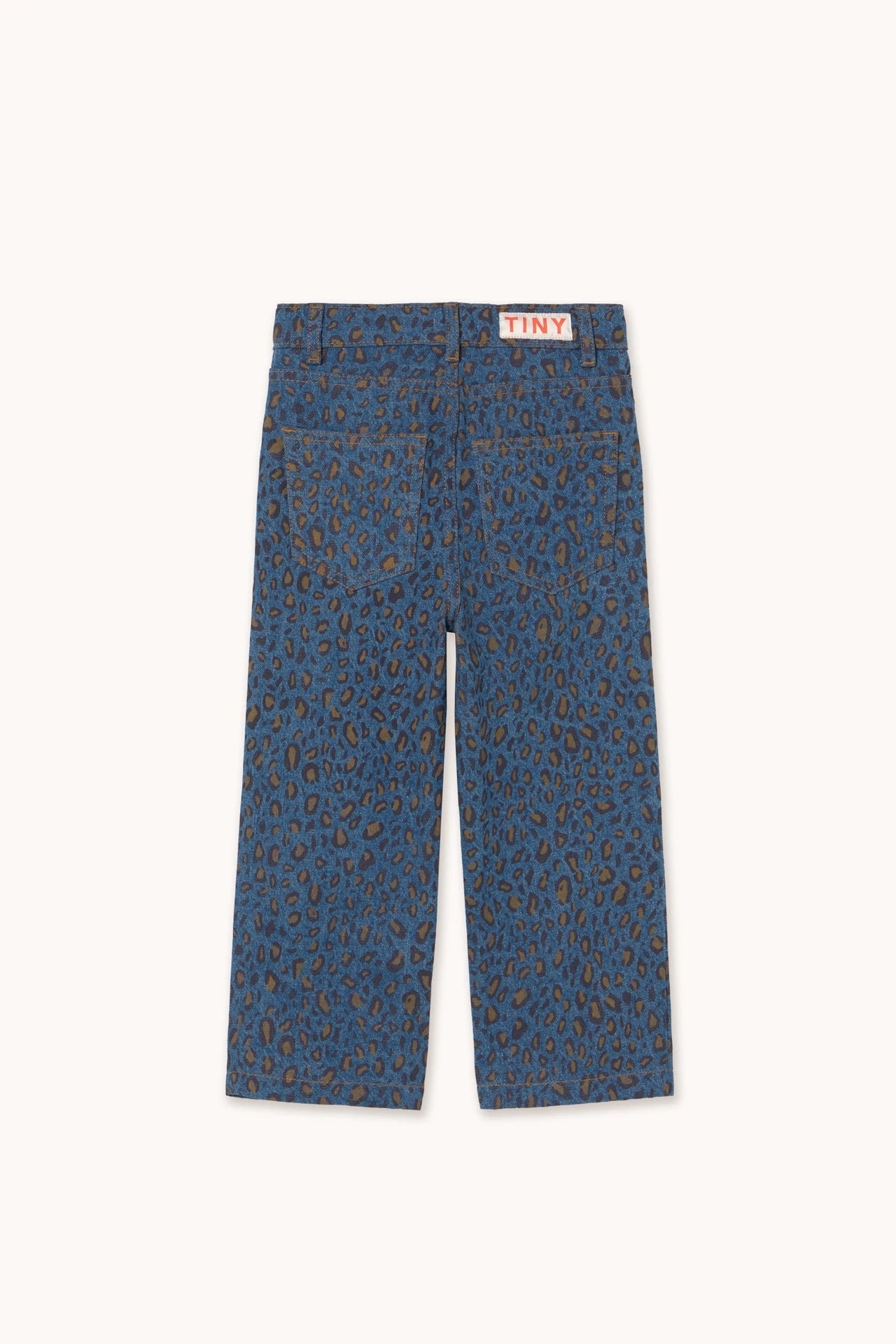Animal Print Jeans- Blue