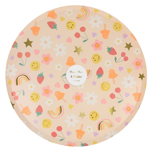 Happy Face Icon Dinner Plates